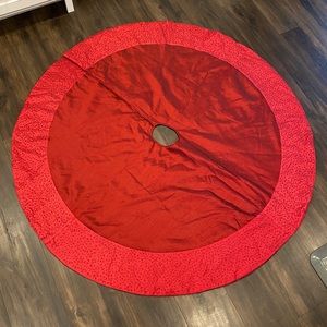 Red Christmas Tree Skirt